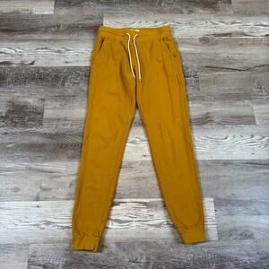 MATE the Label Mustard Organic Cotton Jogger Pants Lounge Size Men's Small